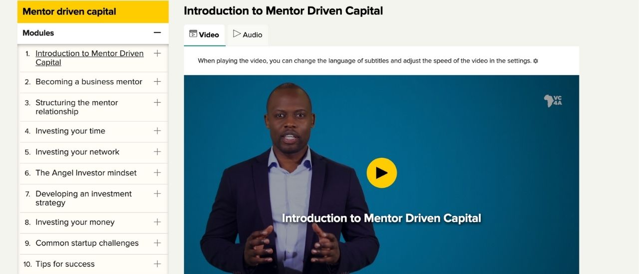 Post Profile VC4A launches first online training program for Africa’s business angels: ‘Mentor-Driven Capital’ image of Mdc Blog