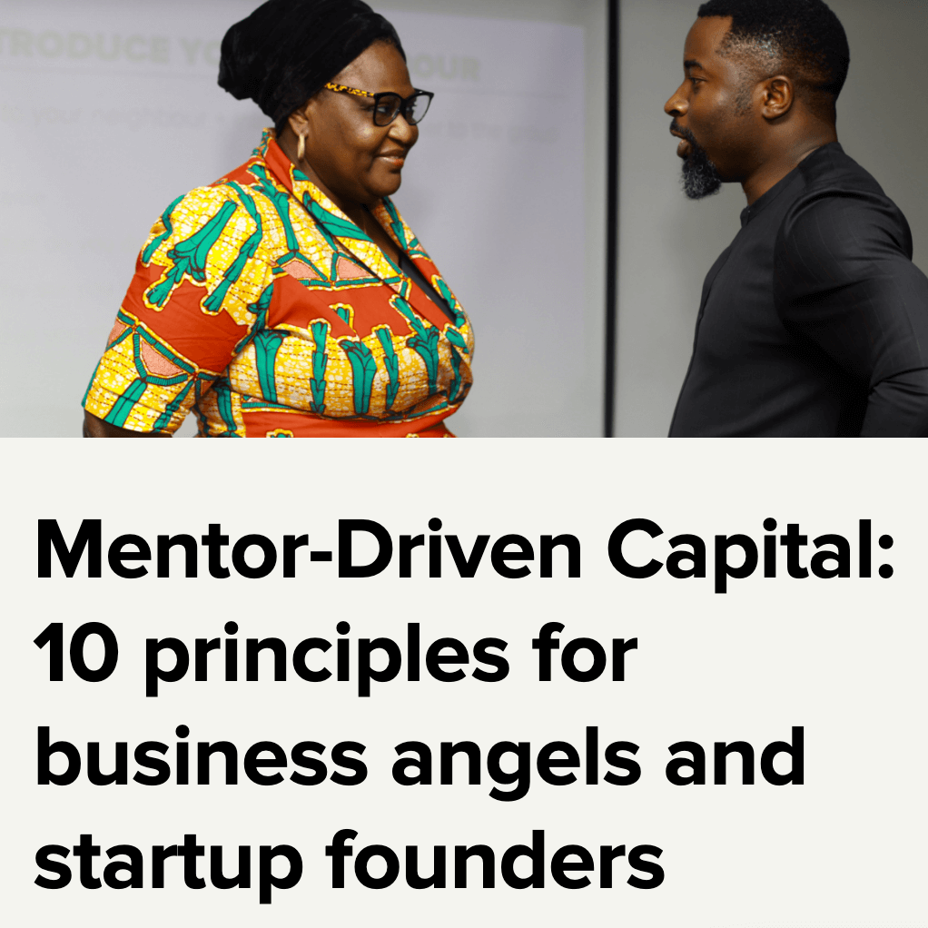 mentor driven capital principles vc4a